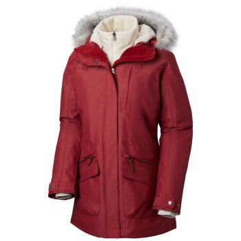 Columbia Ženske Jakne - Carson Pass Interchange Plus Size Crvene | MIDK-85021